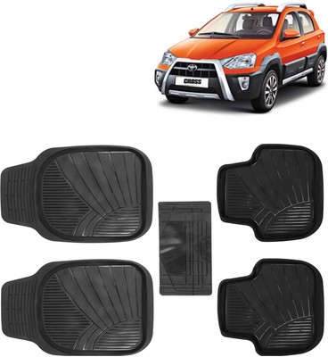 Kingsway PVC Tray Mat For  Toyota Etios Cross(Black)