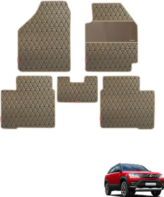 elegant Leatherite Standard Mat For  Maruti Suzuki New Brezza(Beige, Black)