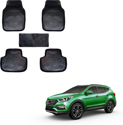 SS FOR YOUR SMART NEEDS Vinyl Standard Mat For  Hyundai SantaFe(Black)