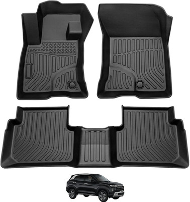Auto Hub Plastic 9D Mat For  Hyundai Creta(Black)