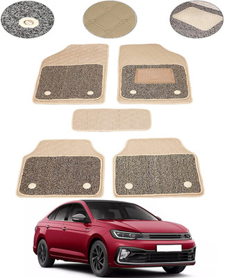 MSNP Leatherite 7D Mat For  Volkswagen Universal For Car(Beige)