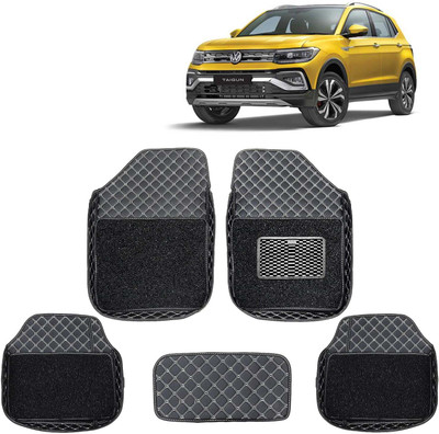Kingsway Leatherite 7D Mat For  Volkswagen Taigun(Black)