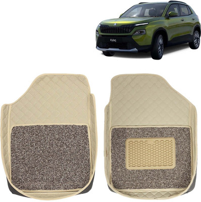 Kingsway Leatherite 7D Mat For  Skoda Universal For Car(Beige)