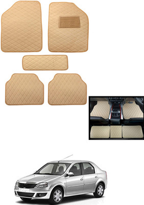 MATIES Leatherite Standard Mat For  Mahindra Logan(Beige)