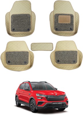 RKPSP Leatherite 7D Mat For  Volkswagen Kushaq(Beige)