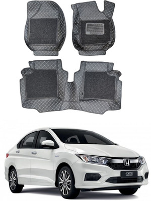 TOFIT ENTERPRISE Leatherite 7D Mat For  Honda City(Black)