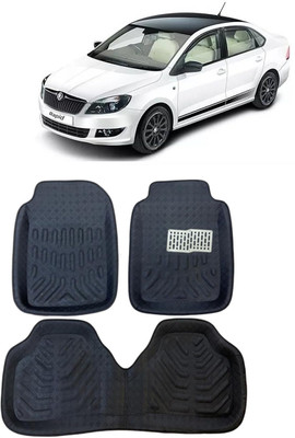 arneja trading company Polyutherine 3D Mat For  Skoda Rapid(Black)
