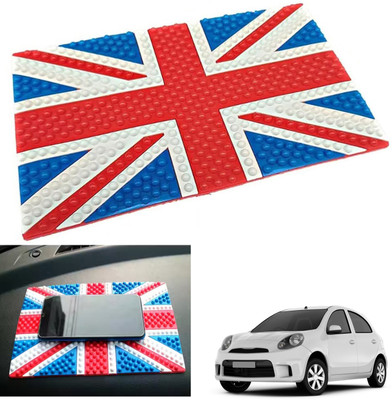 PEEPS STORE Rubber Tray Mat For  Nissan Micra Active(Red, Blue)