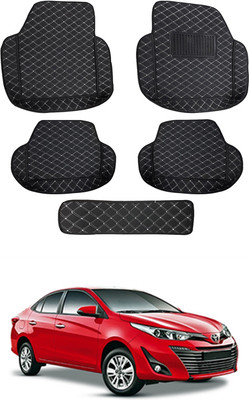 MATIES Leatherite 7D Mat For  Toyota Yaris(Black)