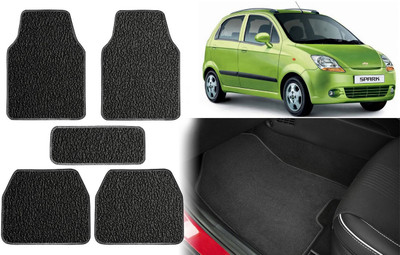 Carigiri PVC, Rubber Standard Mat For  Chevrolet Spark(Black)