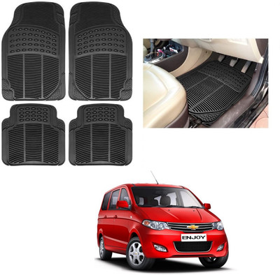 ROSHNEER ENTERPRISES Rubber Standard Mat For  Chevrolet Enjoy(Black)