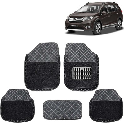 Kingsway Leatherite 7D Mat For  Honda BRV(Black)