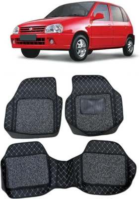 ARNEJA Leatherite 7D Mat For  Maruti Suzuki Zen(Silver, Black)