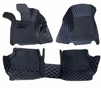TOFIT ENTERPRISE Leather 7D Mat For  Honda Amaze(Black)