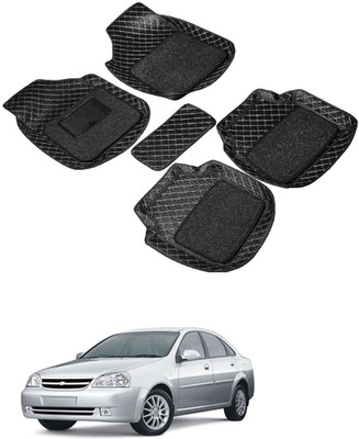 Autocom Leatherite 7D Mat For  Chevrolet Optra(Black)