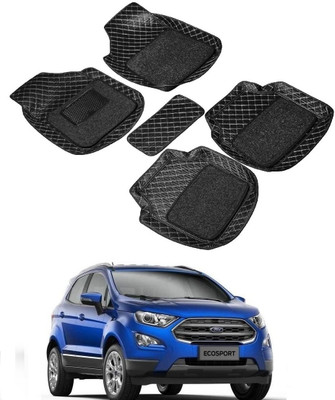 Autocom Leatherite 7D Mat For  Ford Ecosport(Black)