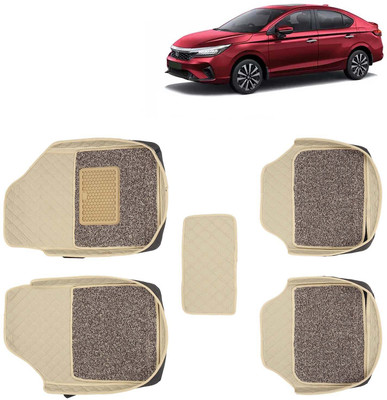 Kingsway Leatherite 7D Mat For  Honda City(Beige)