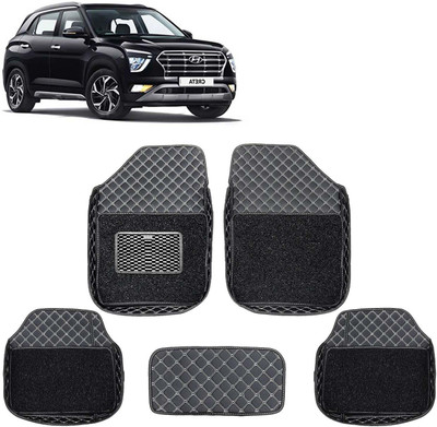 FF TRADERS Leatherite 7D Mat For  Hyundai Creta(Black)