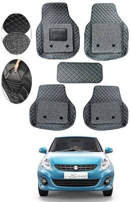 SLSHILPA Leather 7D Mat For  Maruti Suzuki Swift Dzire(Black)