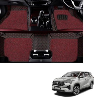 Autoclow Leatherite 7D Mat For  Toyota Innova(Red, Red)