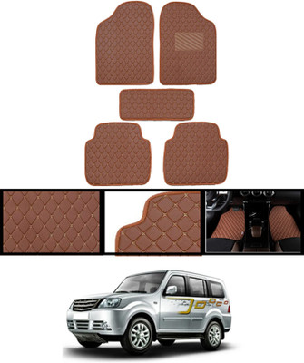 ABJD Leatherite Standard Mat For  Tata Grand Dicor(Orange)