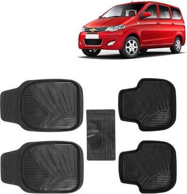 Kingsway PVC Tray Mat For  Chevrolet Enjoy(Black)