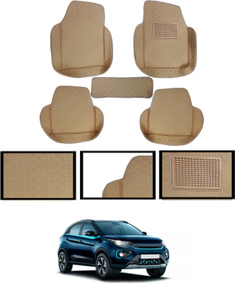ABJD Leatherite 7D Mat For  Tata Nexon EV(Beige)