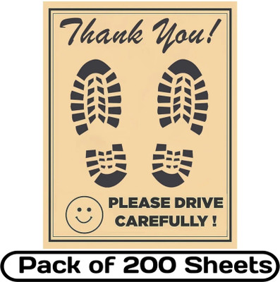 StepSafe Auto Paper Disposable Paper Mat For  Freestyle(Brown)