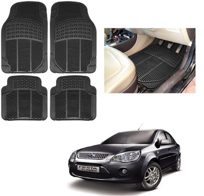 ROSHNEER ENTERPRISES Rubber Standard Mat For  Ford Fiesta Classic(Black)