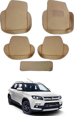 AYW Leatherite 7D Mat For  Maruti Suzuki Vitara Brezza(Beige)
