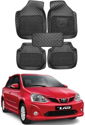 arneja trading company Leatherite 7D Mat For  Toyota Etios Liva(Black)