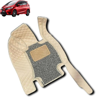 Caronix Leatherite 7D Mat For  Honda Jazz(Beige)
