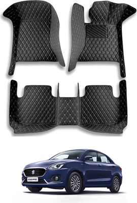 MATIES Leatherite 7D Mat For  Maruti Suzuki Universal For Car(Black)