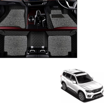 Autoclow Leatherite 7D Mat For  Mahindra Scorpio N (7 Seater)(Black, Silver)