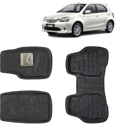 Kingsway PVC 3D Mat For  Toyota Etios Liva(Black)