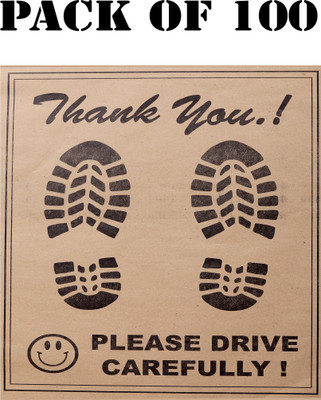 Rhtdm Paper Disposable Paper Mat For  Universal For Car(Brown)