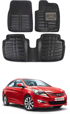 arneja trading company Polyutherine 3D Mat For  Hyundai Fluidic Verna 4S(Black)