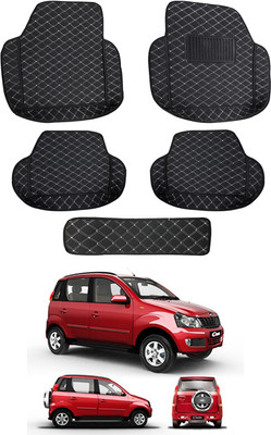 MATIES Leatherite 7D Mat For  Mahindra Quanto(Black)