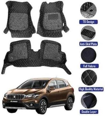 GENFRID Leatherite 7D Mat For  Maruti Suzuki S-Cross(Black)