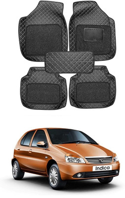arneja trading company Leatherite 7D Mat For  Tata Indica(Black)