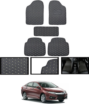 CCMM Leatherite Standard Mat For  Honda Universal For Car(Black)