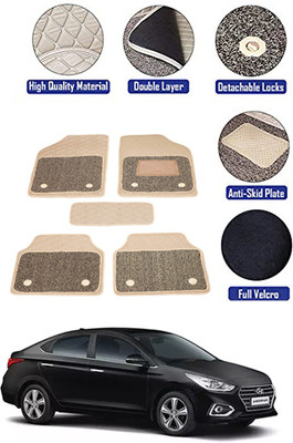 MATIES PVC 7D Mat For  Mahindra Universal For Car(Beige)
