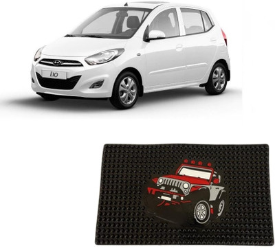 Arnejaa Rubber Standard Mat For  Hyundai i10(Black)