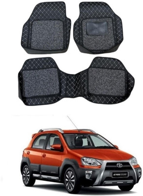 ARNEJA Polyutherine 3D Mat For  Toyota Etios Cross(Silver, Black)