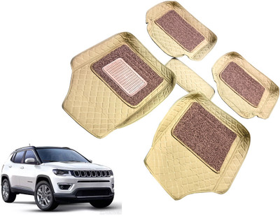 AUTO PEARL Leatherite 7D Mat For  Jeep Compass(Beige)