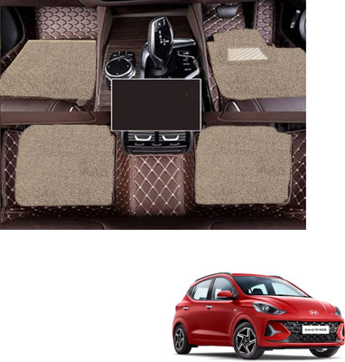 Autoclow Leatherite 7D Mat For  Hyundai Grand i10 Nios(Brown, Beige)