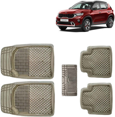 Kingsway PVC Tray Mat For  Kia Sonet(Brown)
