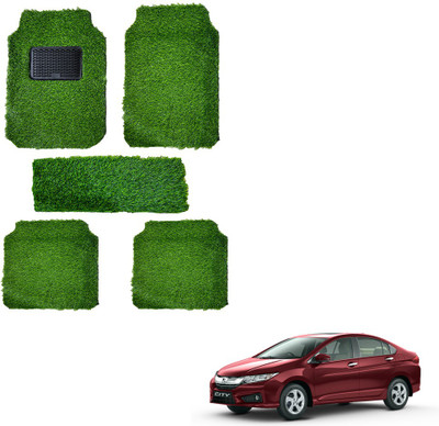 Oshotto Rubber, Plastic Standard Mat For  Honda City i-Vtec(Green)