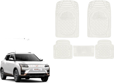 Autorepute Rubber Standard Mat For  Mahindra XUV400(White)