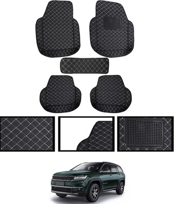 monolive Leatherite Tray Mat For  Jeep Meridian(Black)